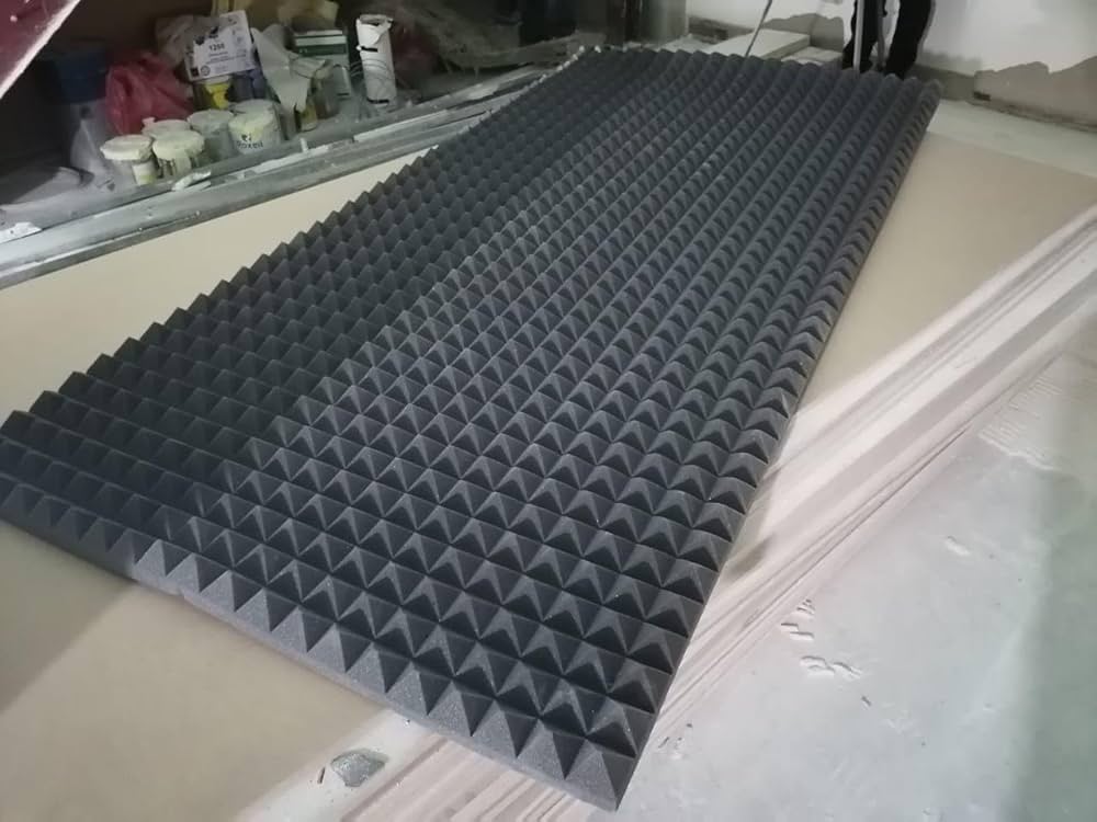 Pyramid Designed Acoustic Foam Panels, Sound Proof Foam Panels Black, High Density, Sound Panels, Studio Foam for Wall and Ceiling