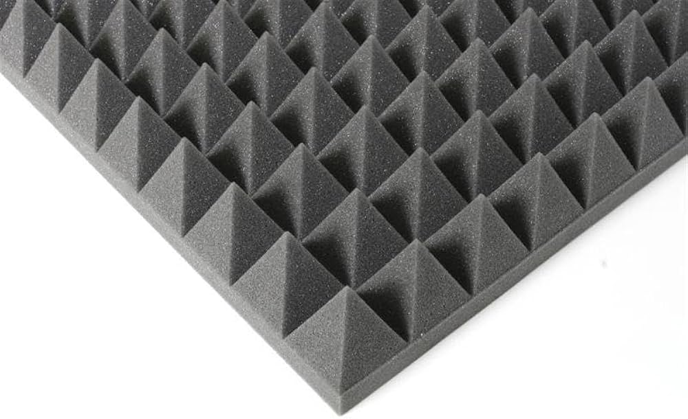 Pyramid Designed Acoustic Foam Panels, Sound Proof Foam Panels Black, High Density, Sound Panels, Studio Foam for Wall and Ceiling